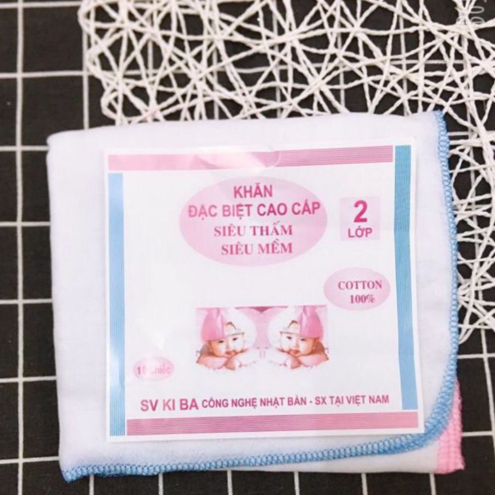 Freeship-10 khăn xô sữa kipa 2,3,4 lớp siêu thấm, siêu mềm