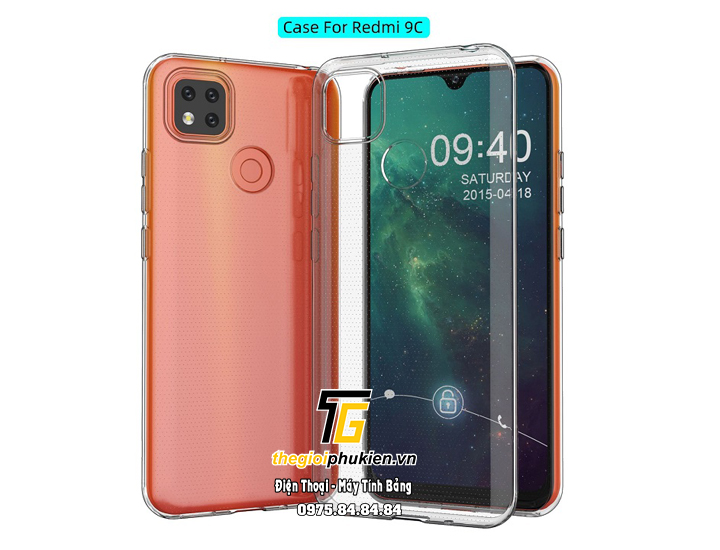 Ốp lưng silicon dẻo trong suốt Xiaomi Redmi 9C