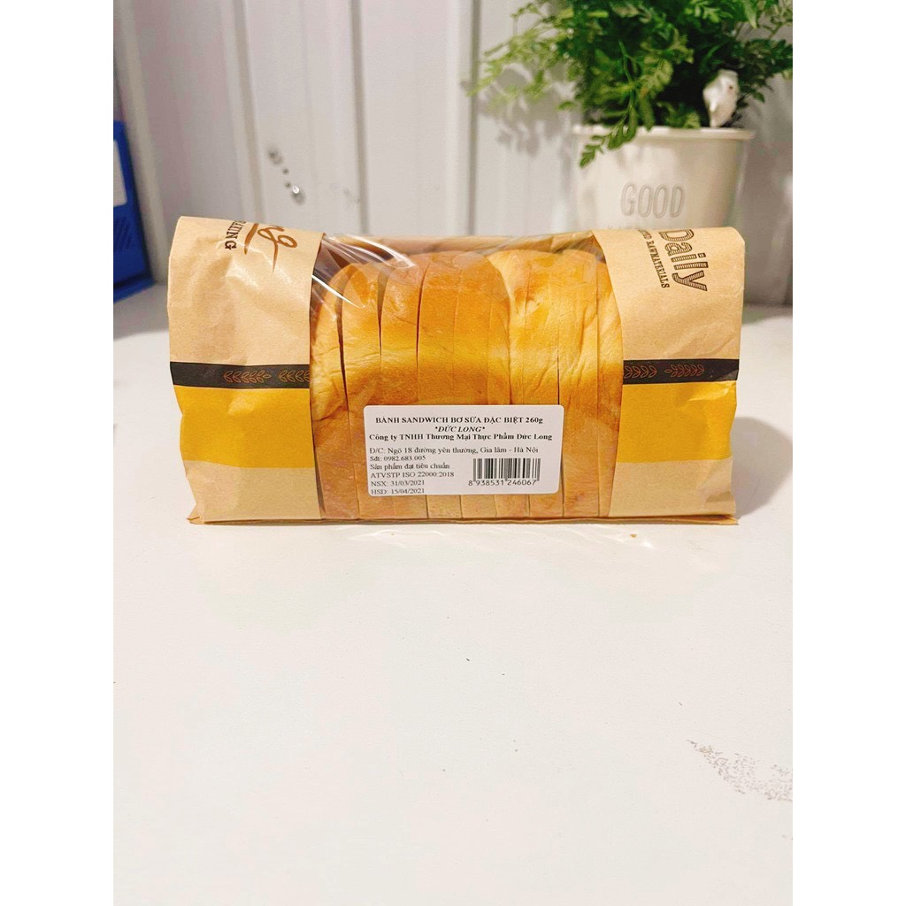 Bánh mì bơ sữa Đức Long 260gram