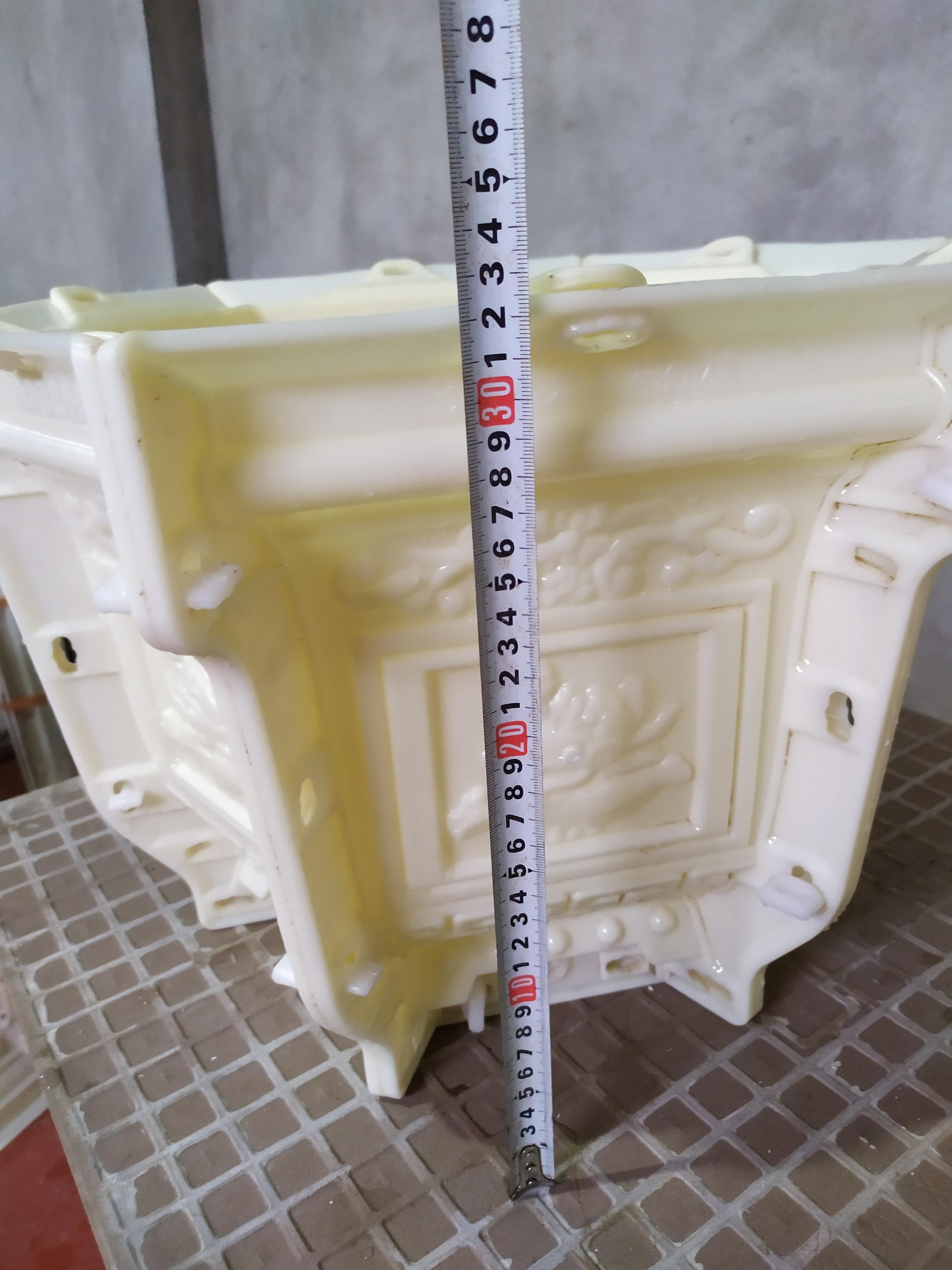 Khuôn chậu lục giác rộng 38cm