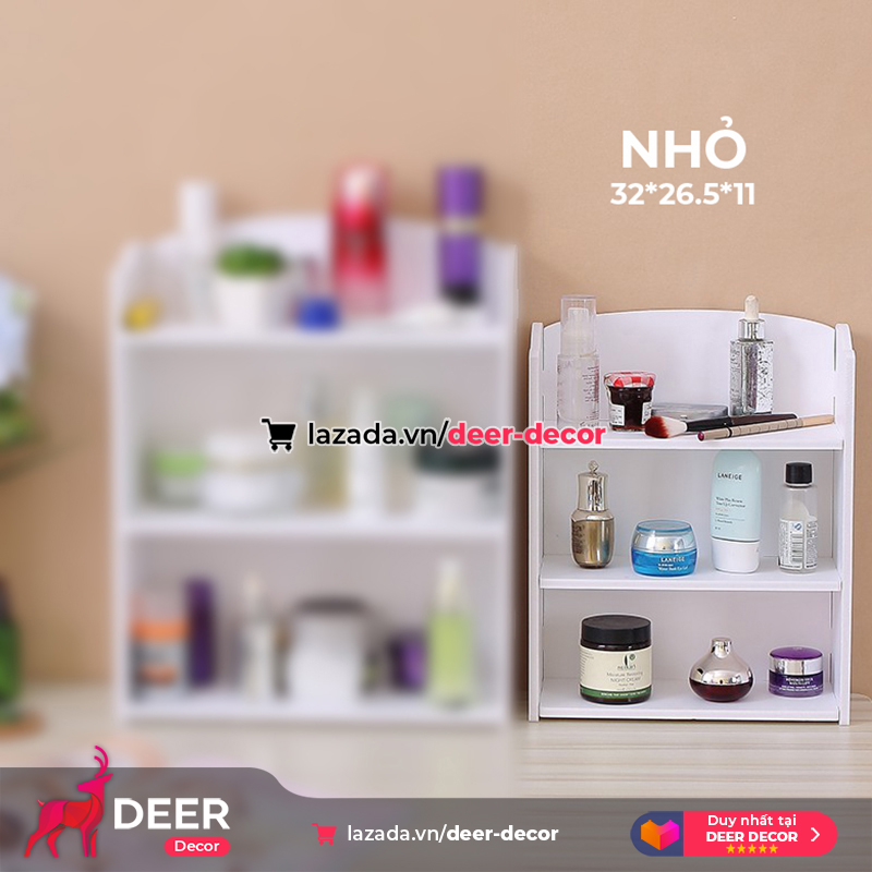 Kệ Để Mỹ Phẩm 3 Ngăn Nhiều Size Chọn Lựa - DEER DECOR