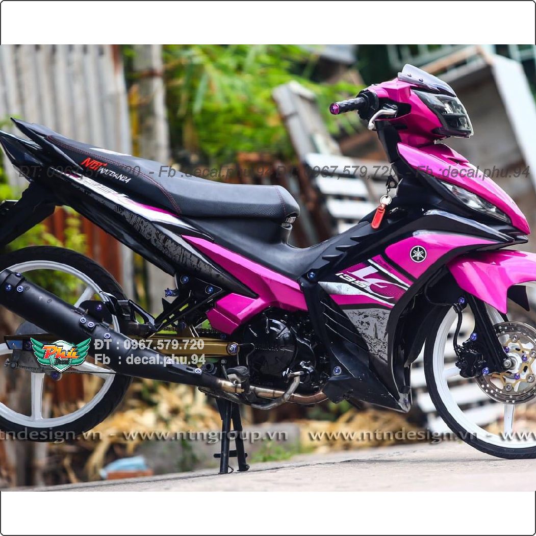 Tem rời Exciter 135 Lc hồng đen