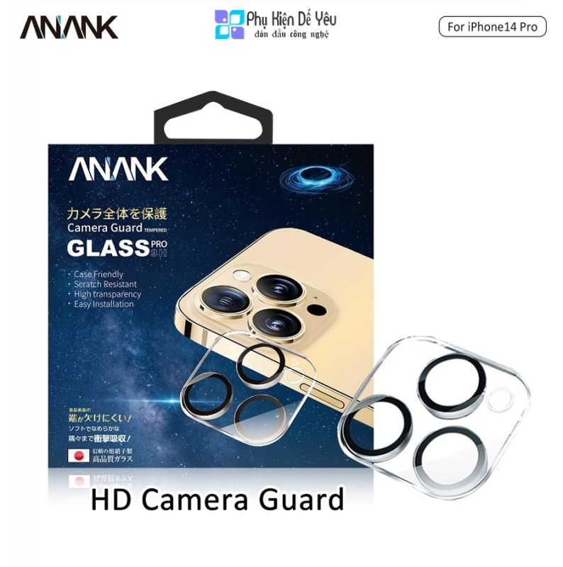Miếng dán bảo vệ camera ANANK cho iPhone 14/ 14 Plus/ 14 Pro/ 14 Pro Max [Phân phối chính hãng]