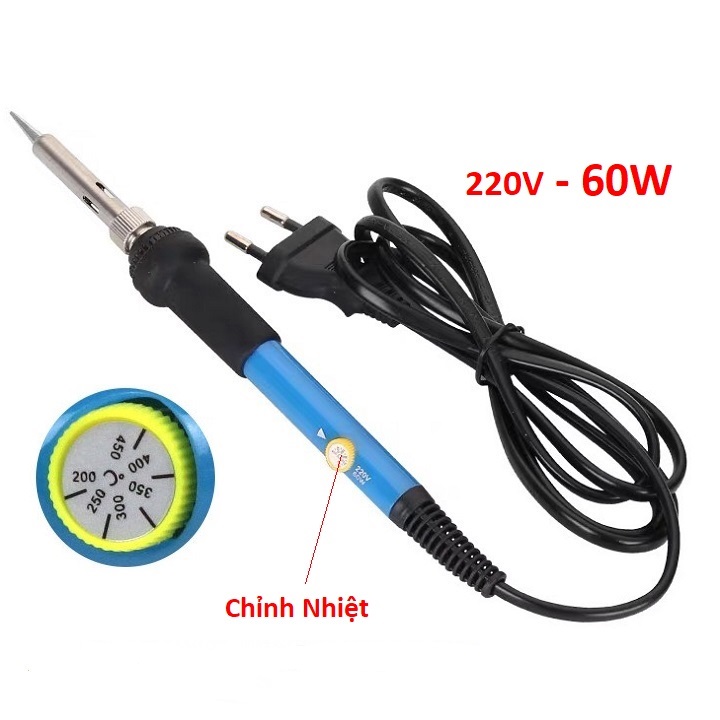 Mỏ hàn chì - Mỏ hàn thiếc 60w kèm 5 món phụ kiện