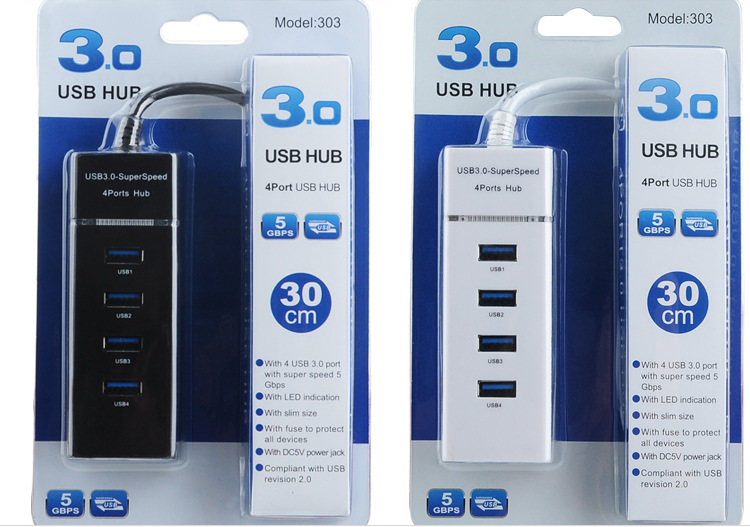 [HCM]Hub Chia 4 Cổng USB 3.0 - Dây dài 30cm