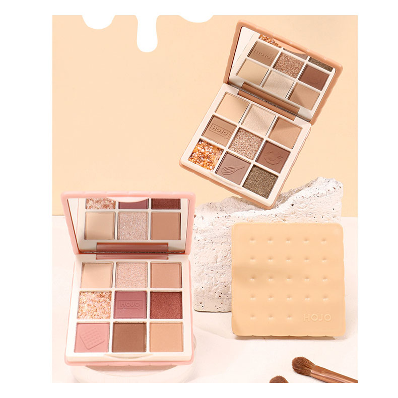 Bảng 9 màu mắt tone nude HOJO 8136