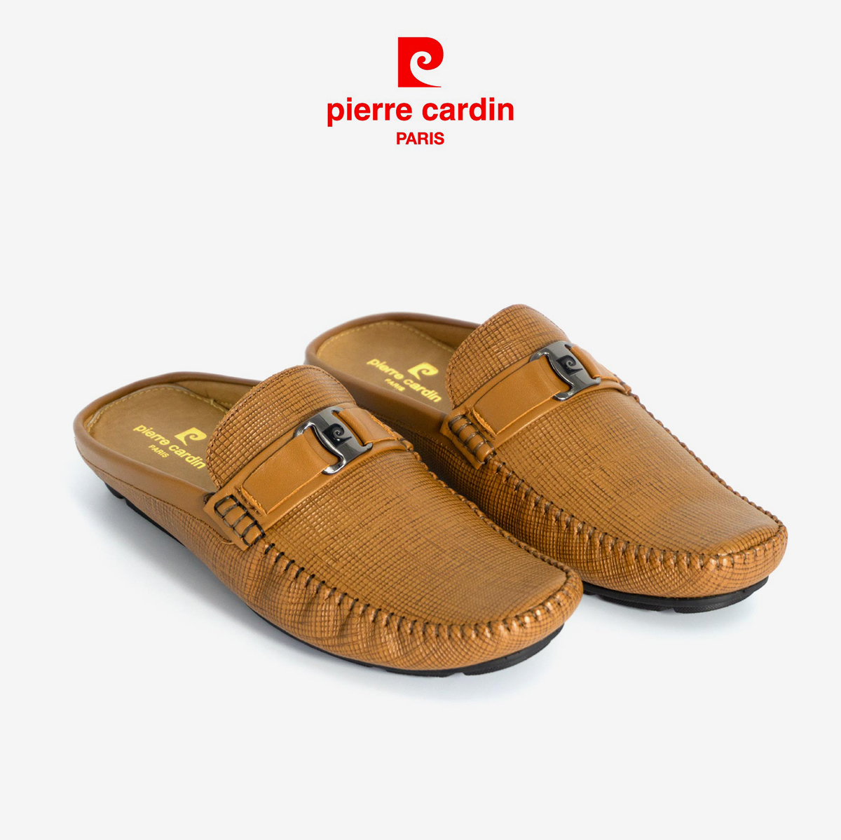Giày lười Pierre Cardin Giày Sapo chất liệu da bò thật nhập khẩu, đế cao su chống trơn trượt, bảo hành 12 tháng - PCMFWL 707