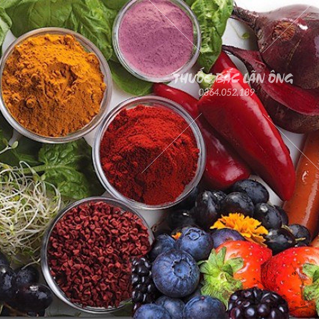 20 loại bột tạo màu thực phẩm (Bột rau củ tạo màu tự nhiên làm xôi làm bánh nấu ăn)