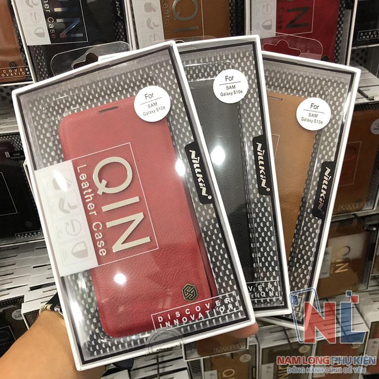 Bao da Nillkin Qin cho Samsung Galaxy S10E