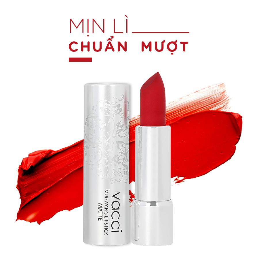 Son Nhung Lì Cao Cấp Vacci Mugwang Lipstick Matte