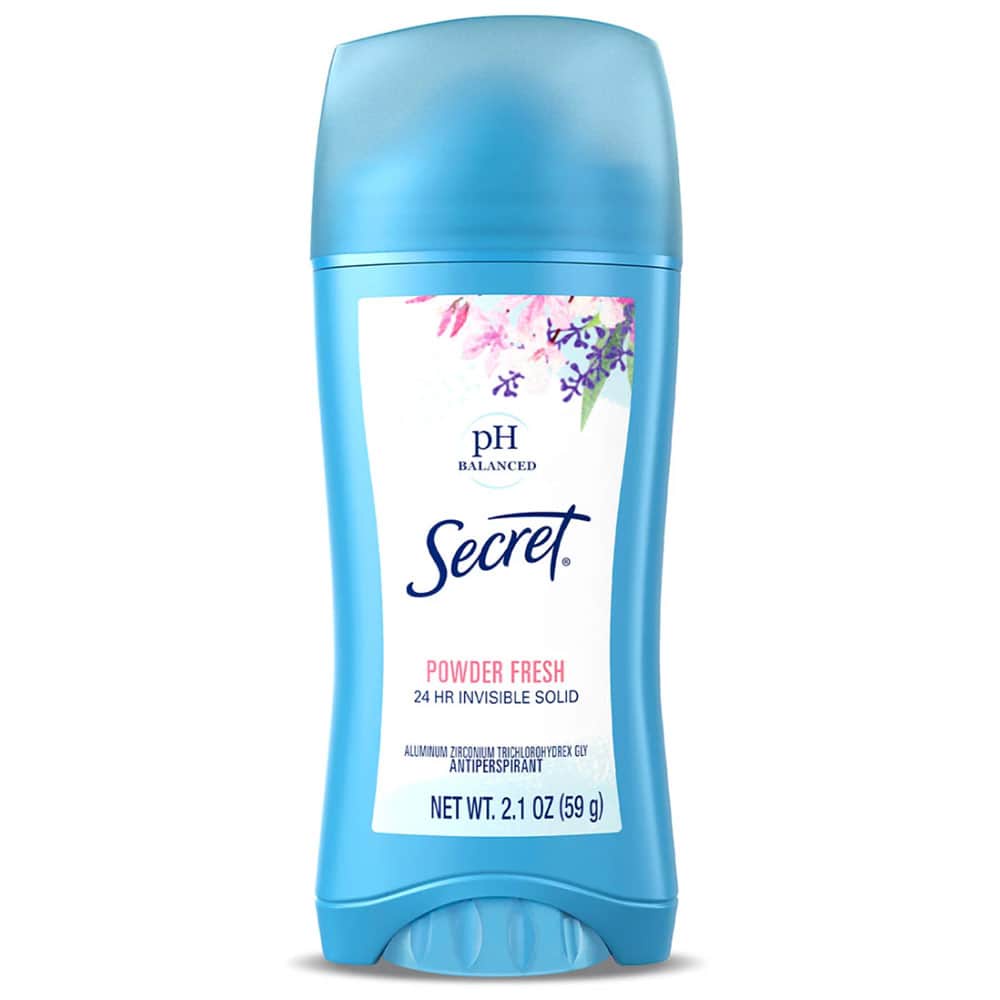 Lăn khử mùi sáp Secret pH Balanced Powder Fresh Invisible Solid 59g (Mỹ)