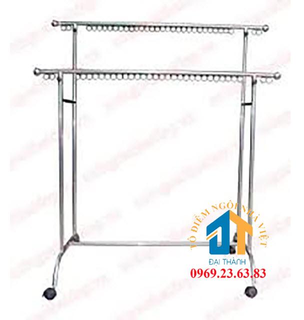 [HCM]Sào phơi đồ inox 2 tầng có móc khoen ĐẠI THÀNH