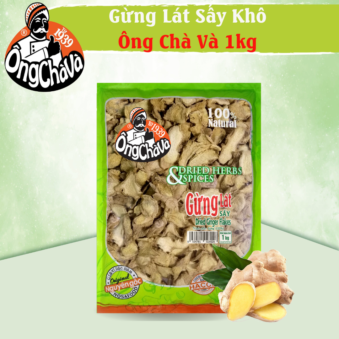 Ong Cha Va Dried Ginger Flakes 1kg