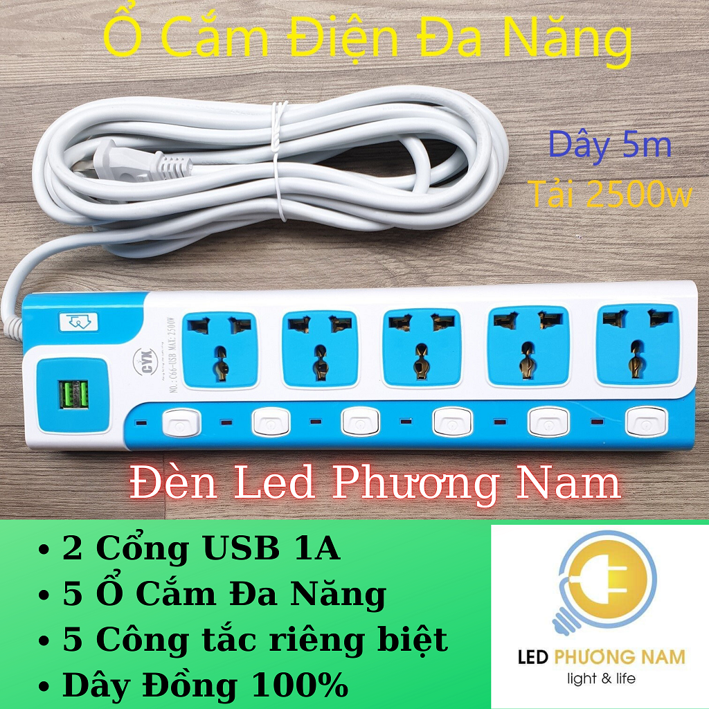 Ổ Cắm Điện Đa Năng USB