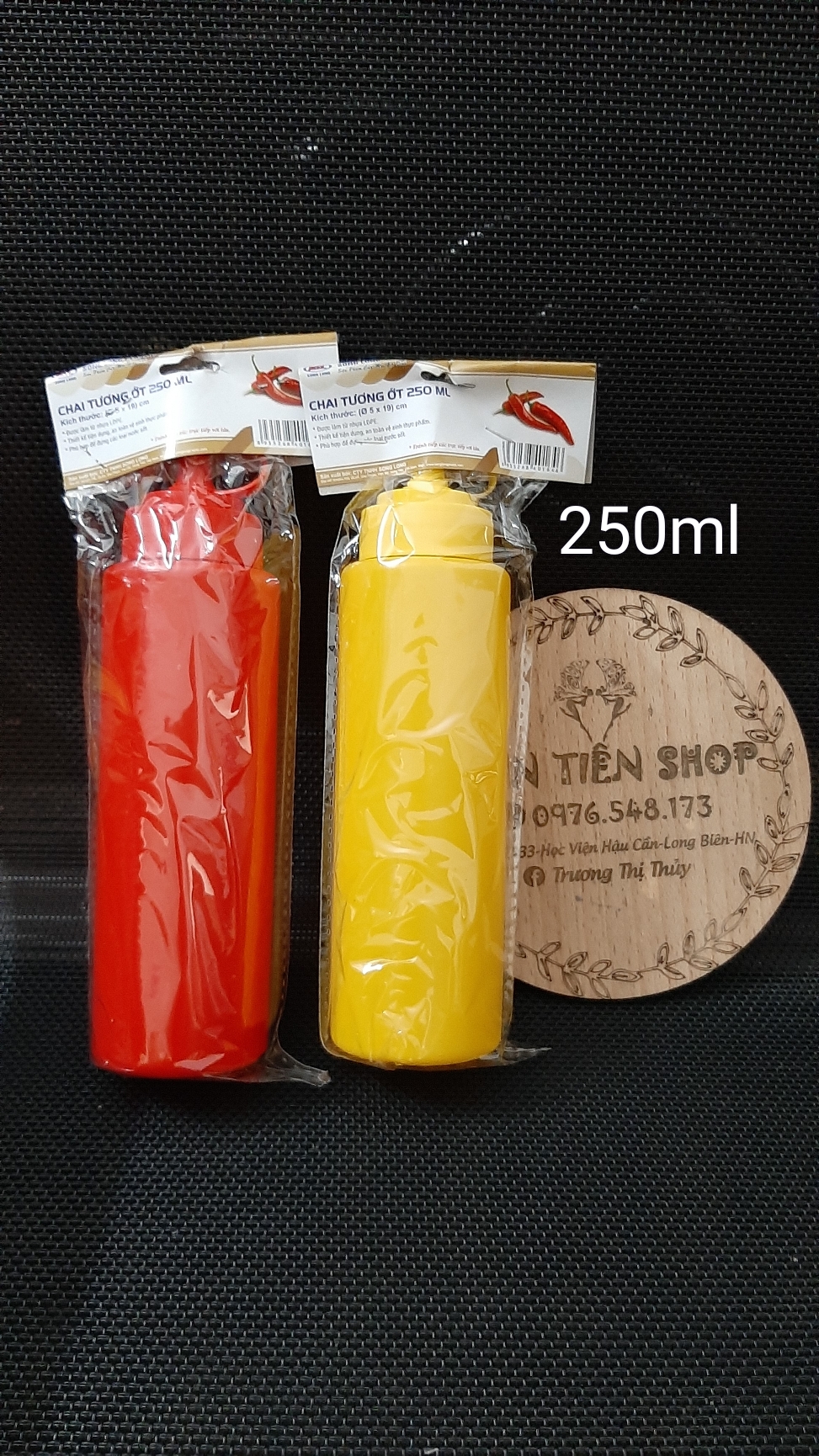 Chai nhựa đựng nước tương, nước sốt 250ml