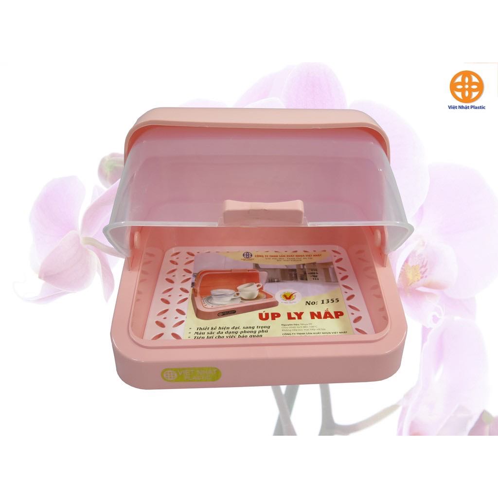 giá úp ly , úp cốc có nắp nhựa an toàn - khay úp ly cao cấp
