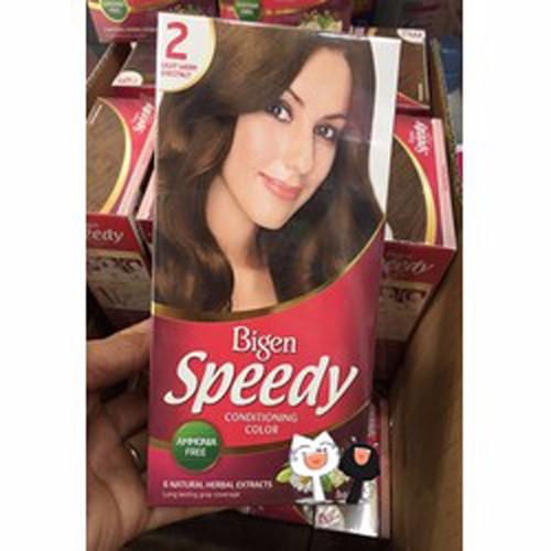 Nhuộm Tóc Bigen Speedy số 2 Nâu Hạt Dẻ Ánh Vàng