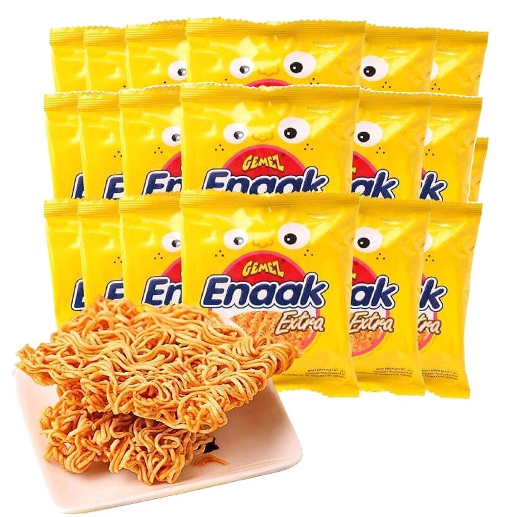 (2 Vị) Thùng Snack Mì Trẻ Em Gemez Enaak Extra (24 gói 30gr)