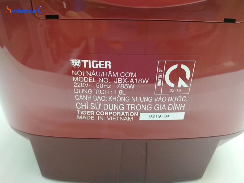 Nồi Cơm Điện Tử Tiger 5 Trong 1 JBX-A18W (1.8L)