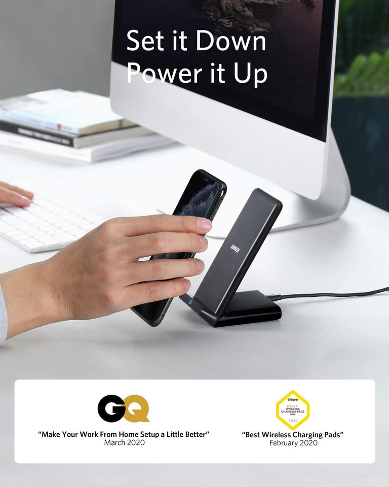 Đế sạc nhanh không dây Anker Powerwave Stand A2524 [Hàng Mỹ]