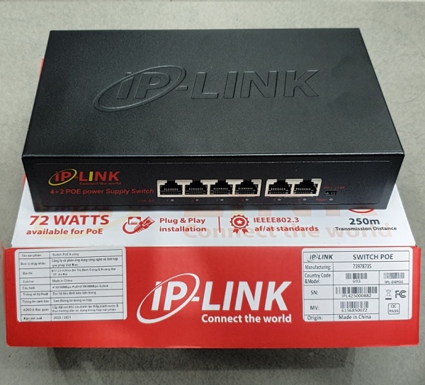 Bảng giá Switch Smart IP-Link POE 8 Port + 2 Uplinks 10/100Mbps Cấp Nguồn Qua Mạng Phong Vũ