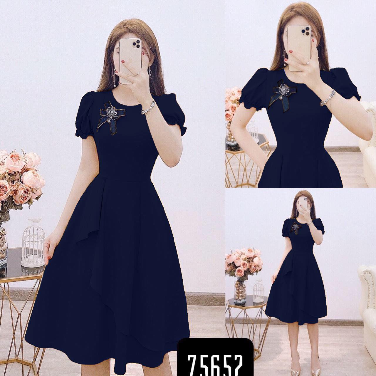 ĐẦM XÒE TIỂU THƯ SANG TRỌNG KÈM PHỤ KIỆN DỄ THƯƠNG