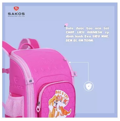 [Siêu Hot] BALO HỌC SINH SIÊU NHẸ CHỐNG GÙ SAKOS SUPER