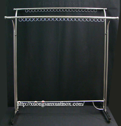 giàn phơi inox chân vuông