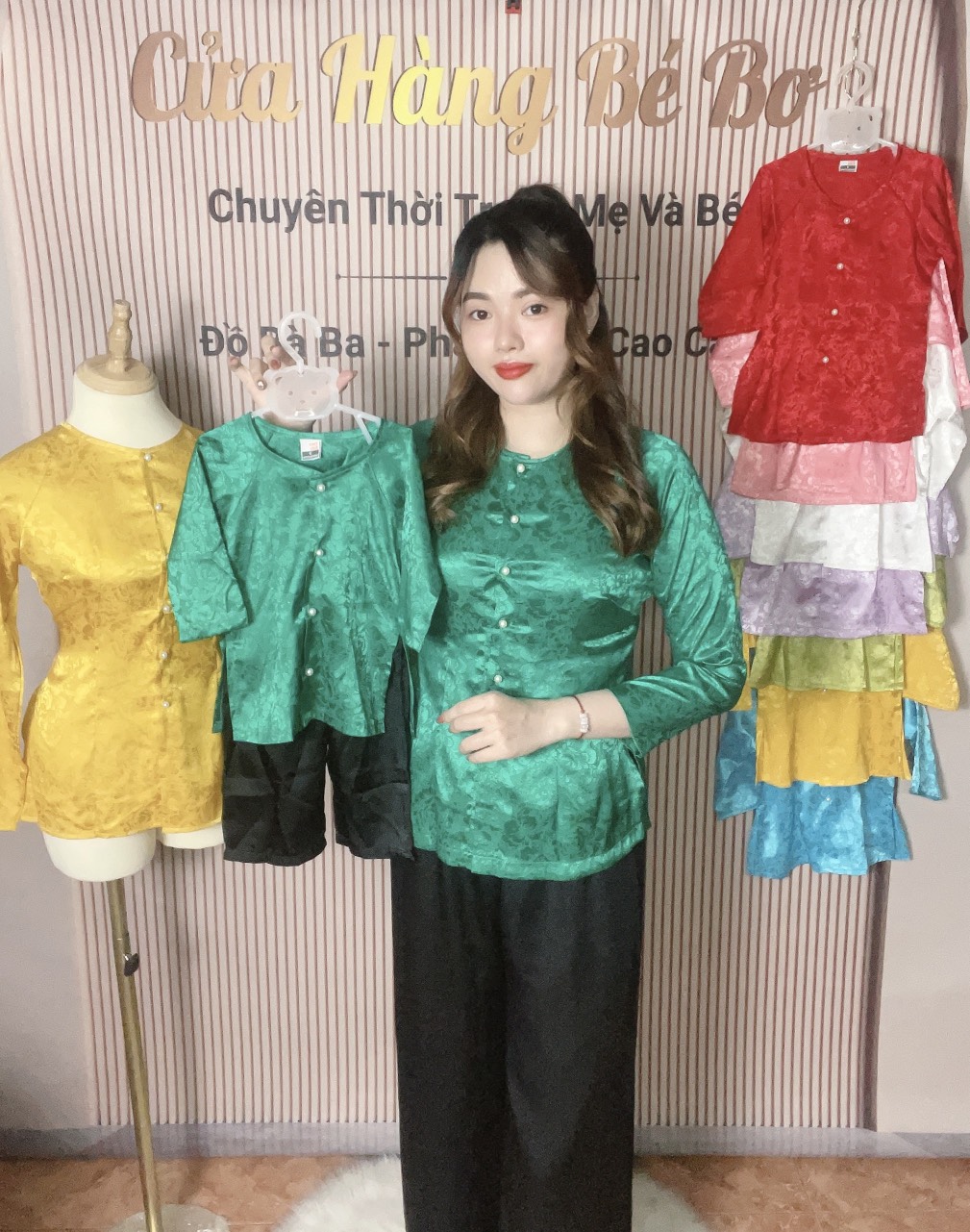 ÁO LẺ BÀ BA CƯNG XỈU CHO MẸ VÀ BÉ