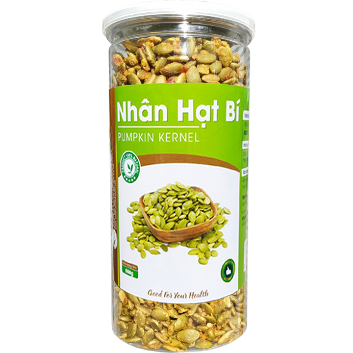 Nhân hạt bí rang tỏi ớt giòn thơm đặc biệt SK FOOD