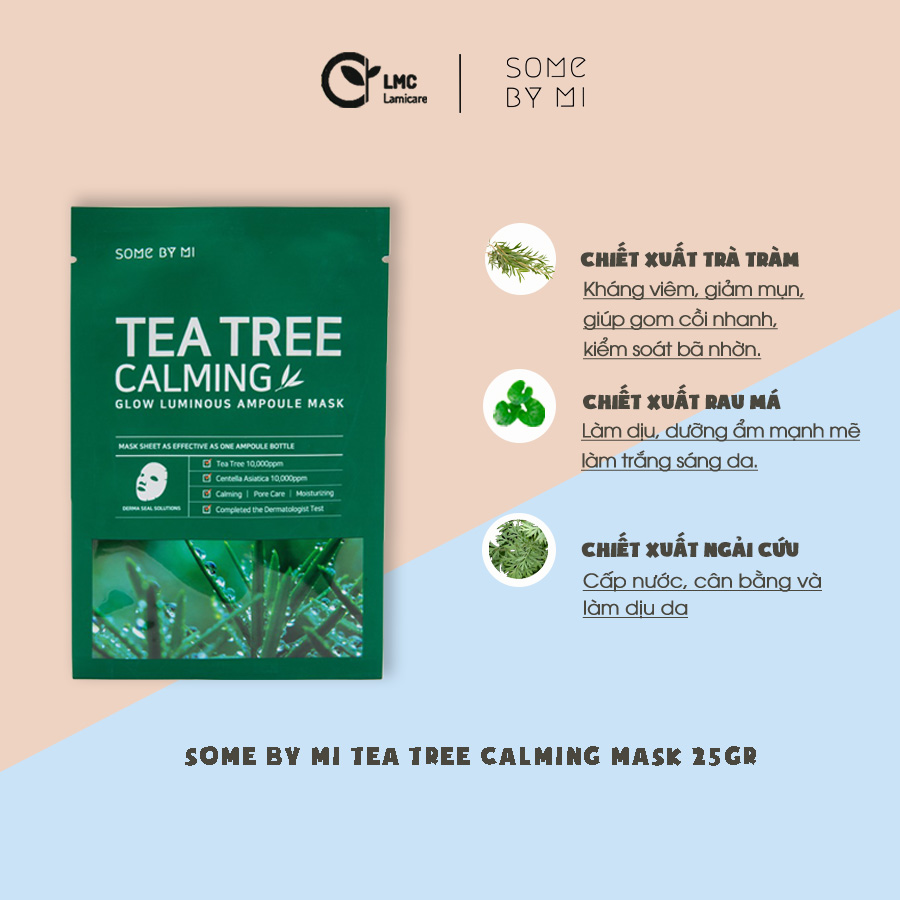 Mặt nạ giấy dành cho da mụn Some by mi tea tree calming 25gr