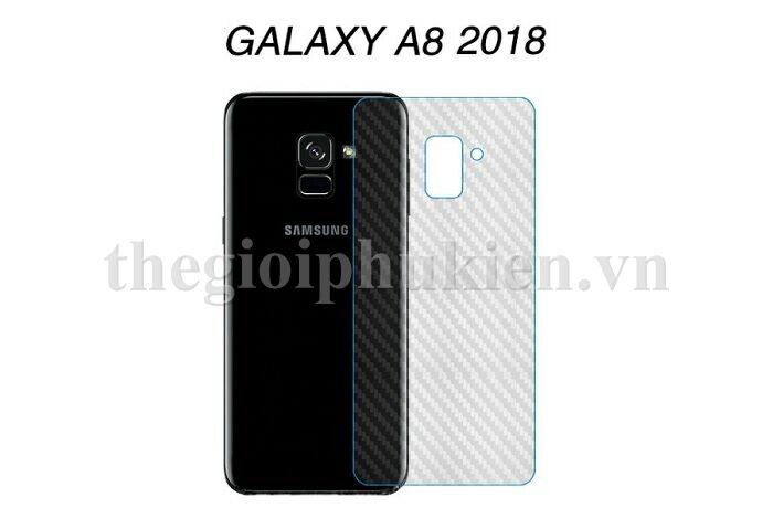 Miếng dán lưng vân carbon, các bon SamSung Galaxy A8 2018