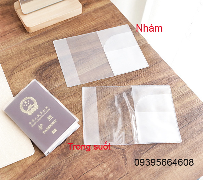 Bao vỏ bọc hộ chiếu / passport trong suốt nhựa PVC loại dày siêu tốt - siêu bền - giá tốt