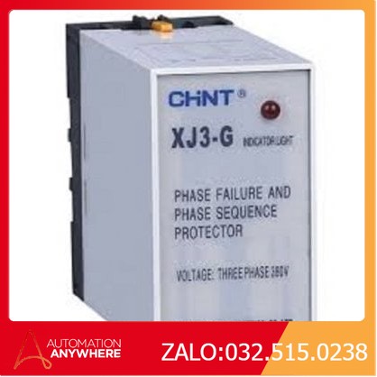 🚛Freeship Relay Rơ le bảo vệ pha Chint XJ3-G ac380v