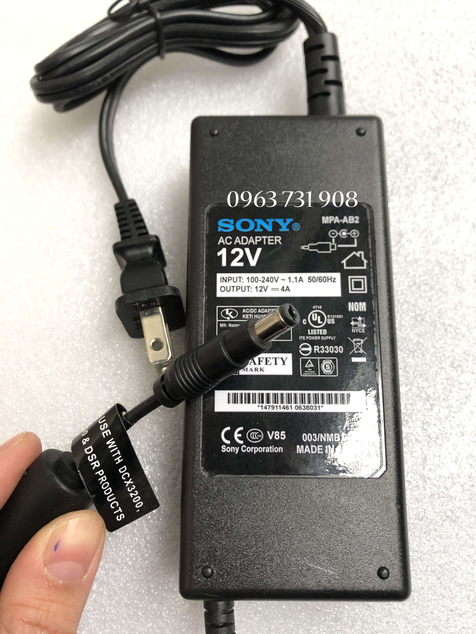 Adapter nguồn Sony 12V 5A bảo hành 12 tháng