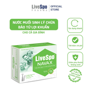 Nước muối rửa mũi bào tử lợi khuẩn LiveSpo Navax Family - Dành cho gia đình 5 ống x 5ml thumbnail