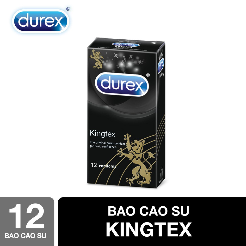 Bao cao su Durex Kingtex hộp 12 chiếc