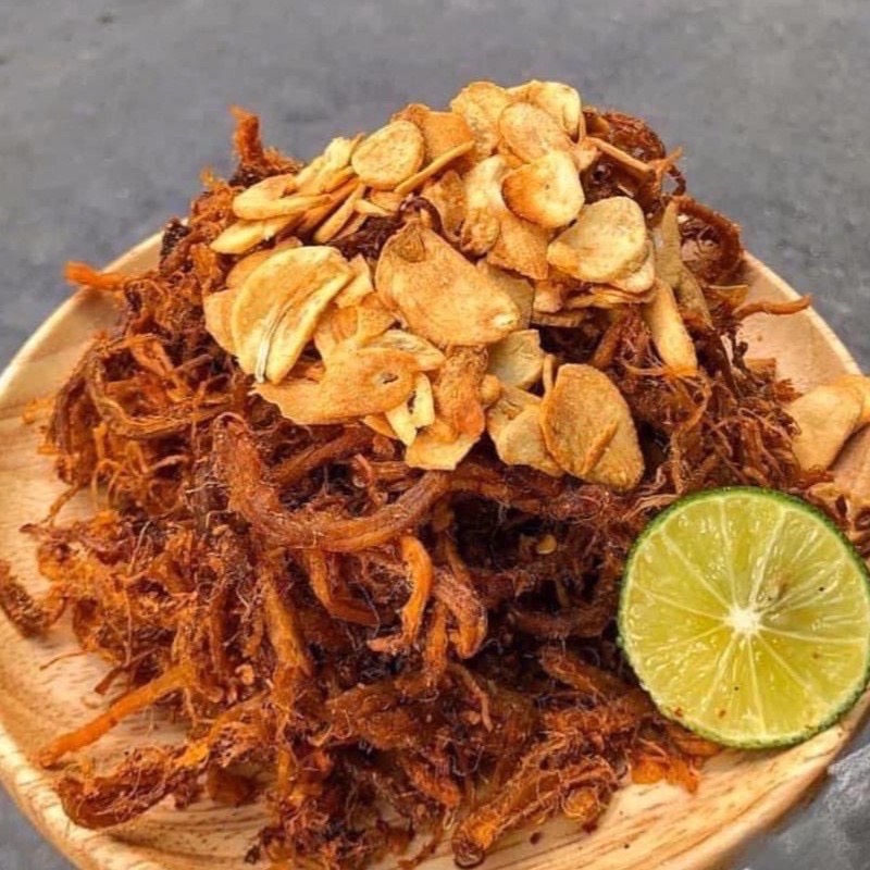 KHÔ HEO CHÁY TỎI LON 300GRAM