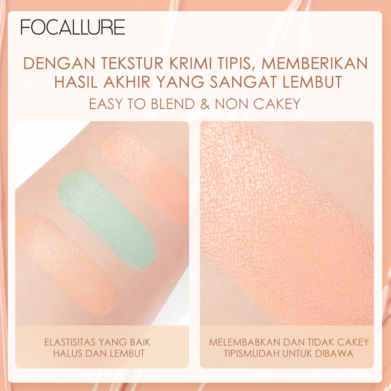 FOCALLURE Kem che khuyết điểm độ che phủ cao