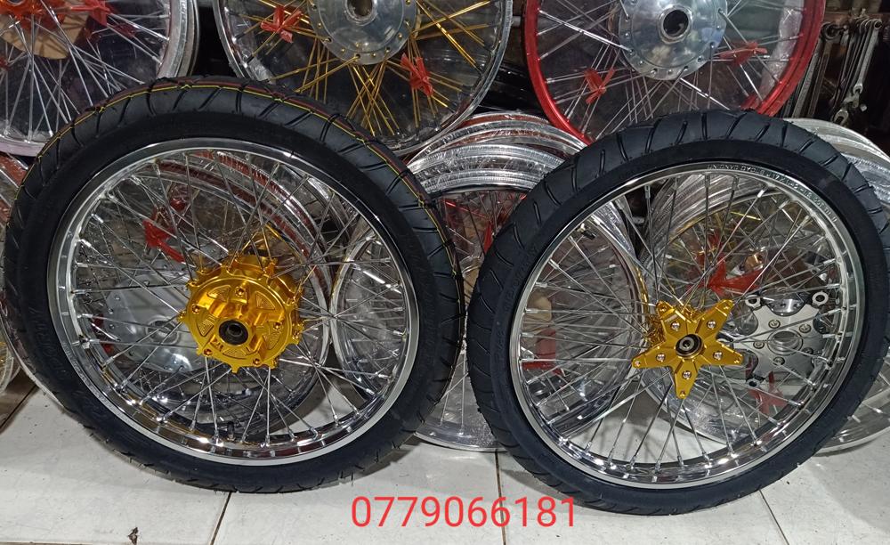 BÁNH CĂM EXCITER 150 ĐÙM KHẾ VÀNG FULL VỎ RUỘT BLAZETECH THÁI GẮN VỪA KHÔNG CHẾ