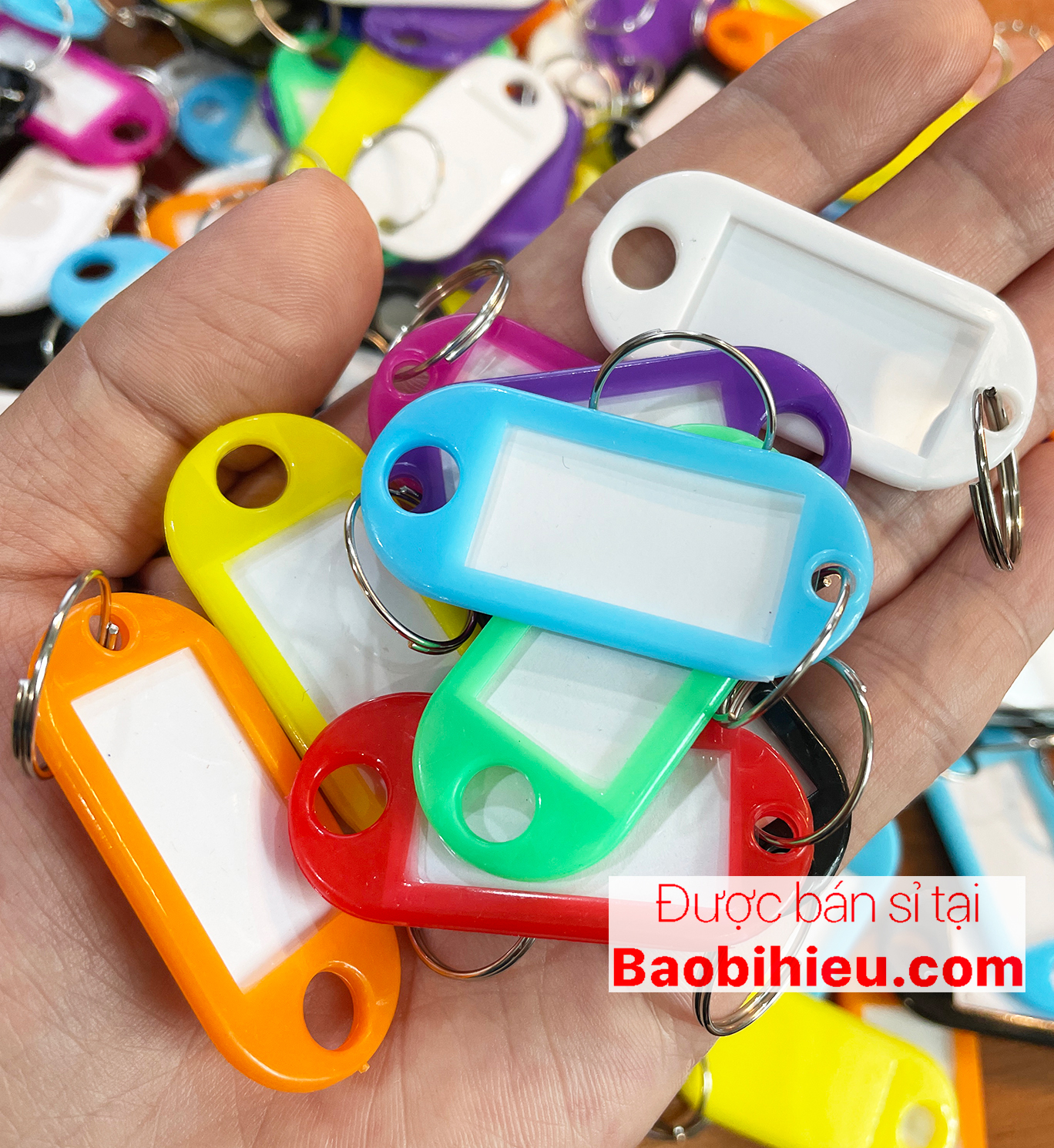 COMBO 10 bảng tên kèm móc khoá (nametag, móc ghi nhớ, móc hành lý...) 10B1249