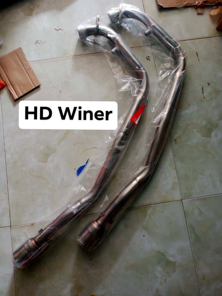 Cổ pô gắng lon xe máy honda winner.