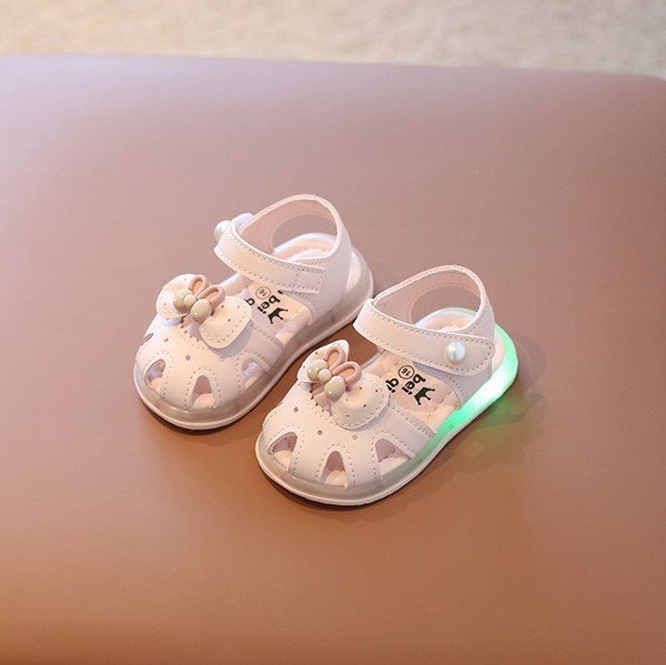 Sandal nơ tai thỏ có đèn dễ thương cho bé gái SD001L, Dép tập đi cho bé, Dép sục cho bé, Giày Bé Trai, Giày bé gái, Sandal cho bé - TOP sản phẩm BabyMall Vietnam
