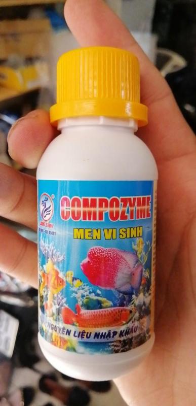 Men vi sinh Compozyme Long Sinh phân hủy thức ăn thừa của cá cảnh