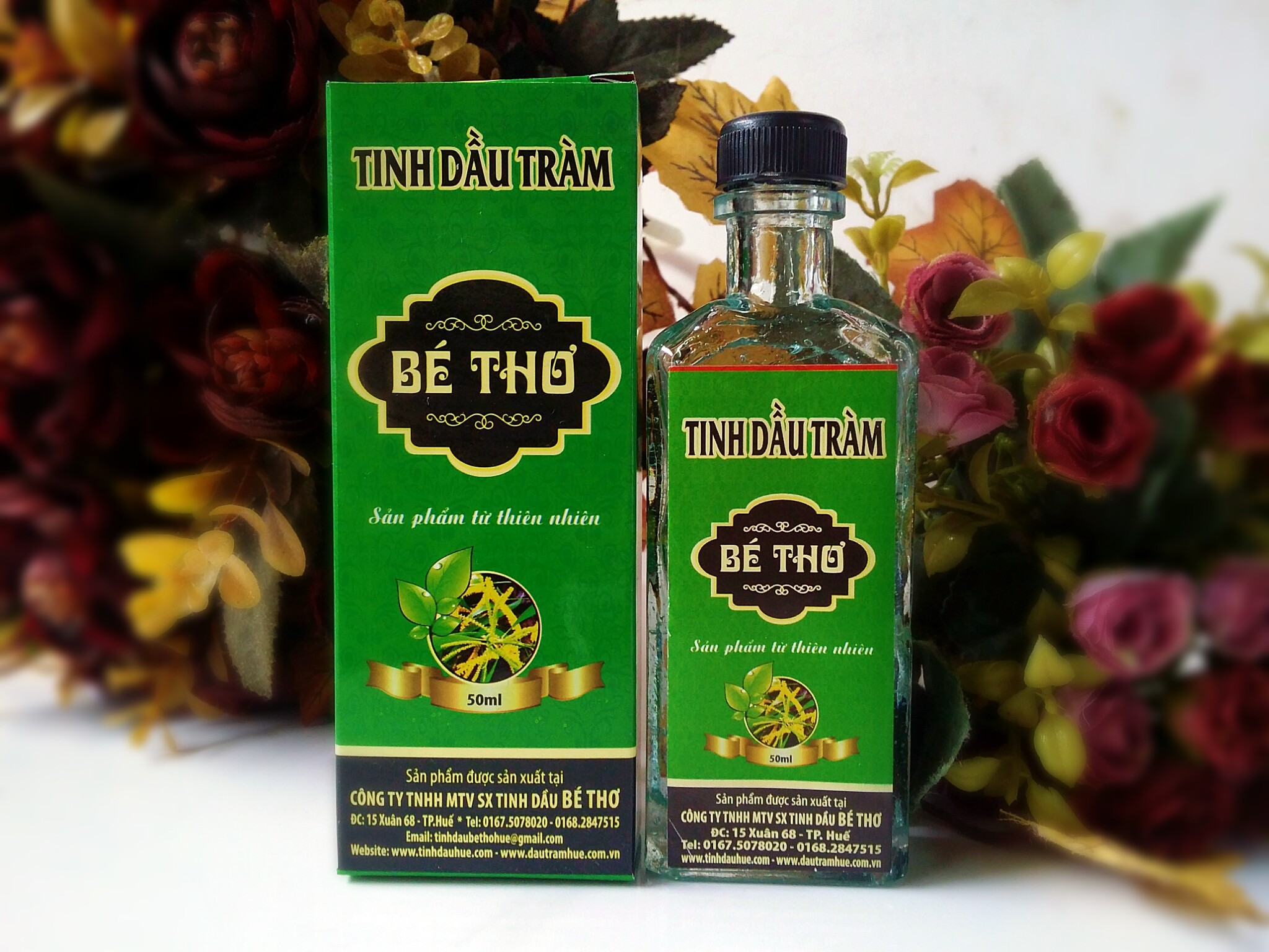 Tinh Dầu tràm Bé Thơ Huế 50ml ( chính hãng hộp xanh)