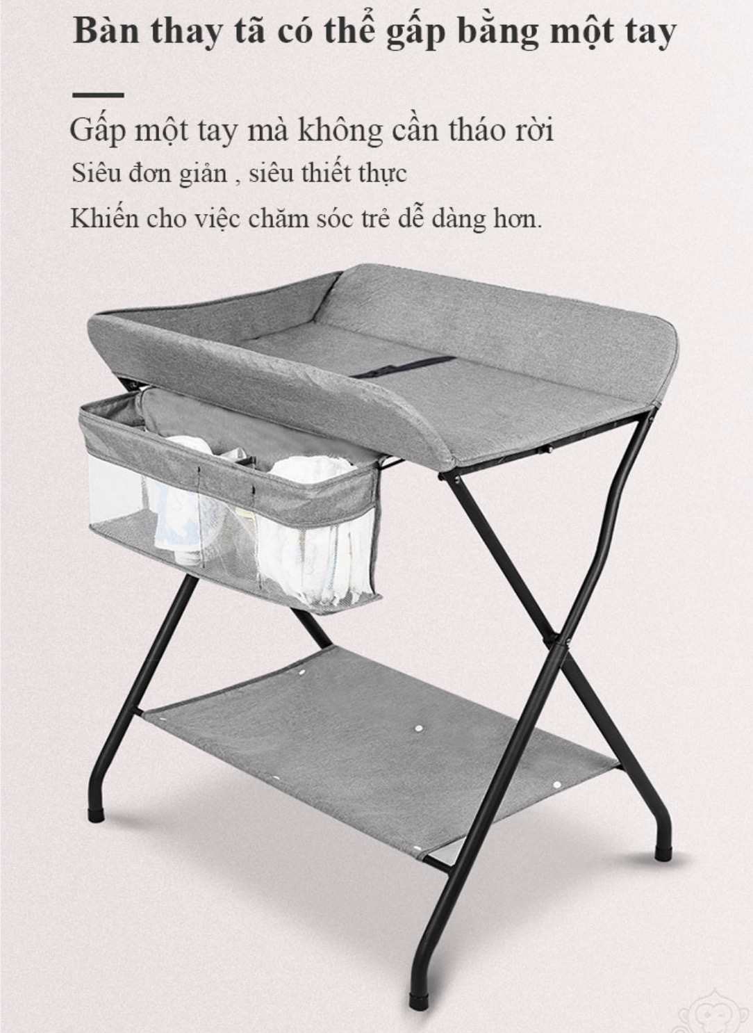 Hanrui Shop Bàn chăm sóc trẻ em đa năng, an toàn và ổn định