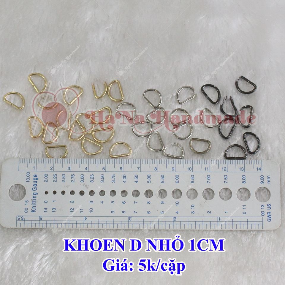 Khoen D nhỏ 1cm 5k/cặp