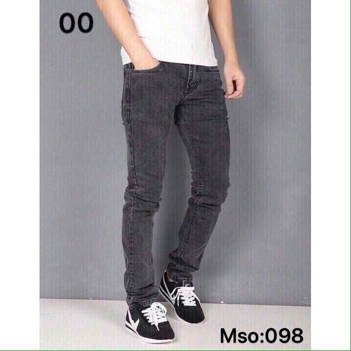 quần jean nam màu xám trơn size 28 - 36 ms1