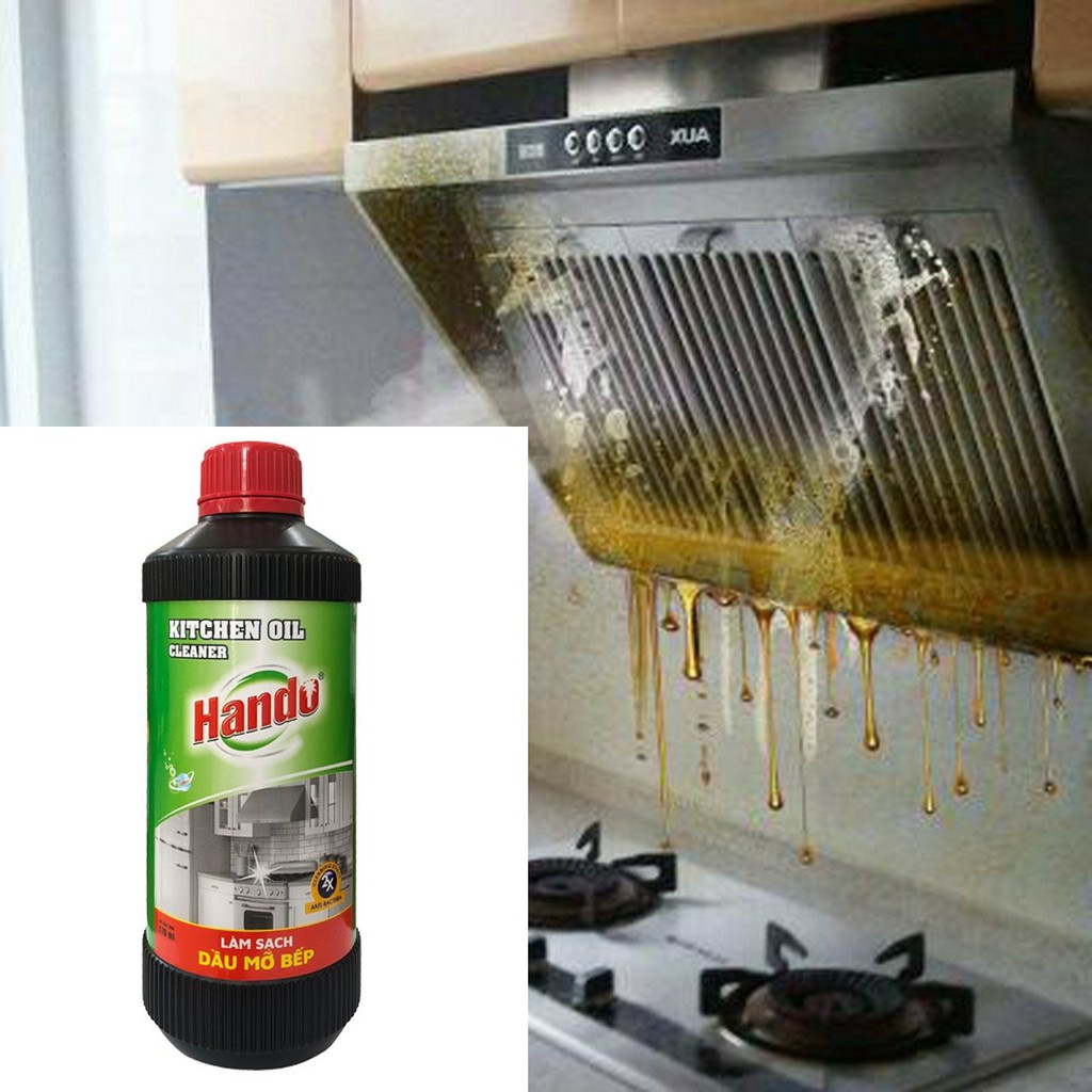 - dung dịch làm sạch dầu mỡ nhà bếp hando 570ml