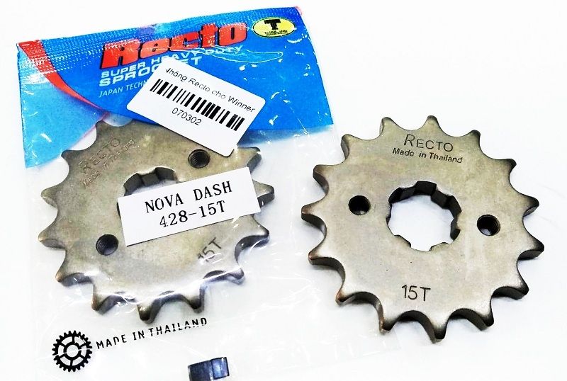 Nhông trước recto đủ răng cho xe máy